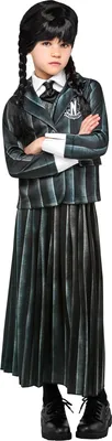 Productafbeelding van Wednesday Addams kinderkostuum, schooluniform - maat L