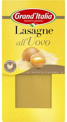 Immagine prodotto di Grand'Italia Lasagne all'uovo 250g - Piatti di lasagne all'uovo fresche per piatti classici italiani