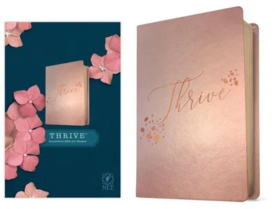 Produktbild von NLT Thrive Devotional Bible for Women (Leatherlike, Rose Metallic )
