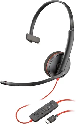 Immagine prodotto di Cuffie Poly Blackwire C3210 monoaurale USB-C