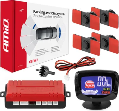 Produktbild von Parkplatzsensoren Set LED-GRAF 4-innen schwarze Sensoren 16,5mm AMIO-02257
