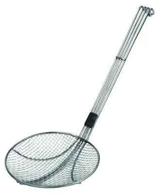 Produktbild von Frittierschaufel Edelstahl Ø 180 mm, Länge 560 mm für professionelle Küchen