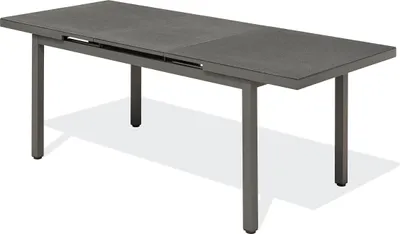 Image de Table en alu et spraystone avec rallonge automatiquee
