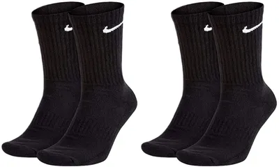 Produktbild von 4 Paar Nike SX4508 Herren Damen Socken - Farbe: 4 Paar schwarz - Größe: 42-46