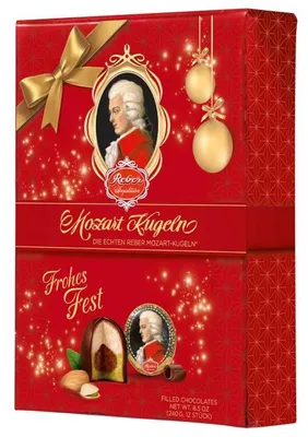 Produktbild von Reber Mozart Kugeln Weihnachten 12er