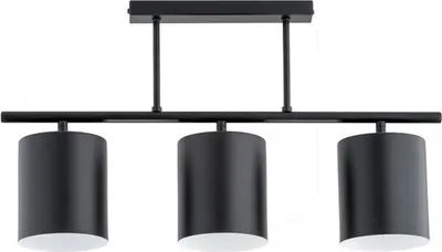 Immagine prodotto di Lampada da soffitto minimalista a tre luci nera ARCZI 3xE27 15W ALF62401 Alfa