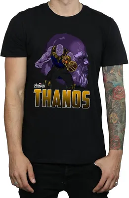 Produktbild von Avengers Infinity War - T-Shirt für Herren BI498 (L) (Schwarz)