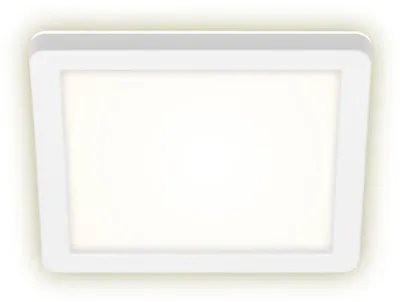 Immagine prodotto di BRILONER FRANKFURT Lampada da parete per esterni a LED, protezione dagli spruzzi d'acqua IP44, effetto retroilluminato, luce bianca neutra, bianco, 19 x 19 x 2,8 cm
