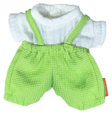 Produktbild von Miniland Sommeroverall Und T-shirt Für Puppe 21 Cm Grün Grün One Size