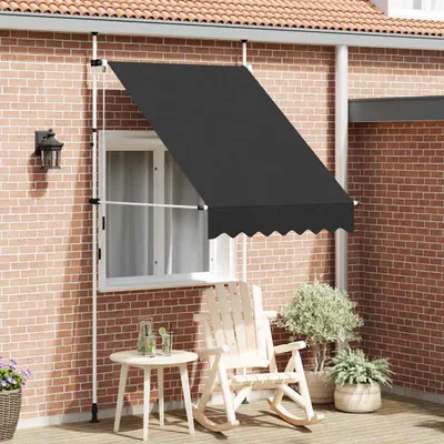 Image de vidaXL Store rétractable manuel 150 cm Anthracite