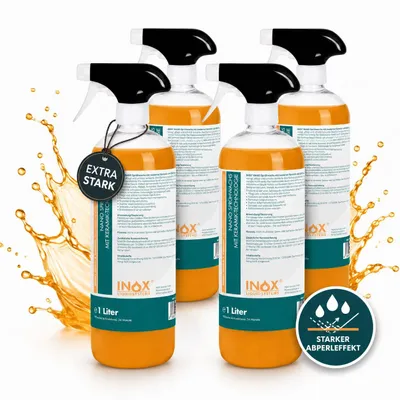 Produktbild von INOX® Sprühwachs 4x1L Auto Spray Wax Autowachs Versiegelung Schnellwachs Lack