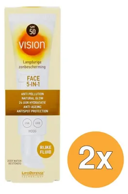Produktbild von 2x Vision Face Fluid 5-in-1 (50 ml)