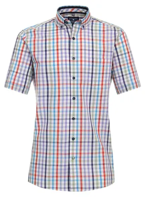 Produktbild von Redmond - Comfort Fit - Herren Freizeithemd Kurzarm (241070999), Größe:L, Farbe:Blau(10)