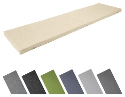 Zdjęcie produktu dla Poduszka siedziskowa 150x40 cm, wodoodporna, odporna na promieniowanie UV, z paskami do mocowania