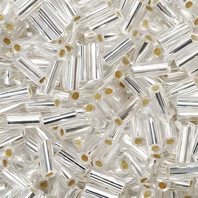 Produktbild von Rocailles 5x2 mm perlsilber VE=10g