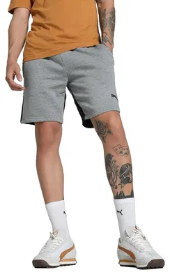 Produktbild von PUMA Herren Teamcup Casuals Shorts Strick, Mittelgraues Heather, XXL