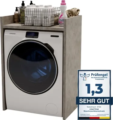 Produktbild von WASCHMASCHINENSCHRANK Beton 66/97/48cm