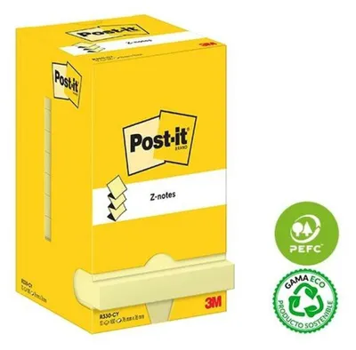 Produktbild von Post-It R330-CY, Quadratisch, Gelb, Papier, PEFC, 76 mm, 76 mm
