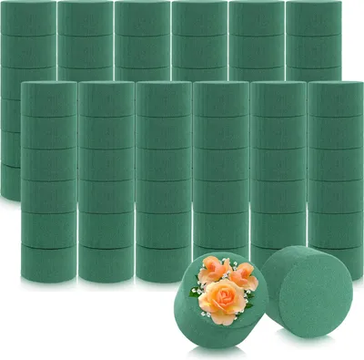 Produktbild von com-four® 72x Steckmasse für Blumengestecke in Zylinderform für Frischblumen