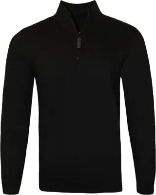 Produktbild von SOLS Herren Stan Kontrast Zip Sweatshirt PC3172 (S) (Schwarz)