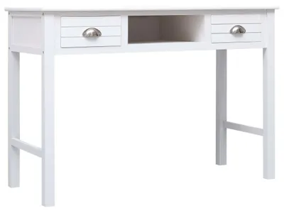 Produktbild von vidaXL Schreibtisch Weiß 110×45×76 cm Holz