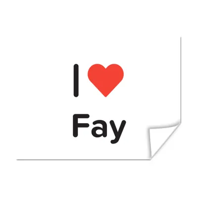 Produktbild von MuchoWow® Poster Ich liebe - Fay - Mädchen 160x120 cm - Foto Plakat