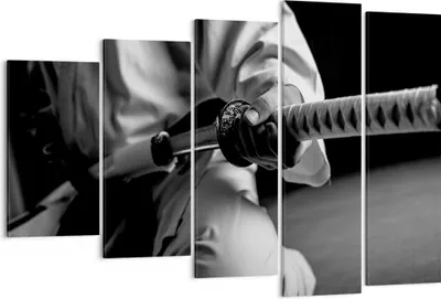 Produktbild von Bild auf Leinwand - Leinwandbild - Samurai-Schwert - 150x100cm - Wand Bild - Wanddeko - Wandbilder - Leinwanddruck - Bilder - Kunstdruck - Wanddekoration - Leinwand bilder - Wandkunst - EG150x100-3746