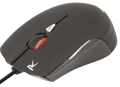Produktbild von Gamdias, Optische Gaming Maus für PC mit 6 Tasten, 2500 DPI und USB, Schwarz