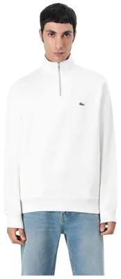 Image de Lacoste Sh1927 Half Zip Sweatshirts Couleur Blanc