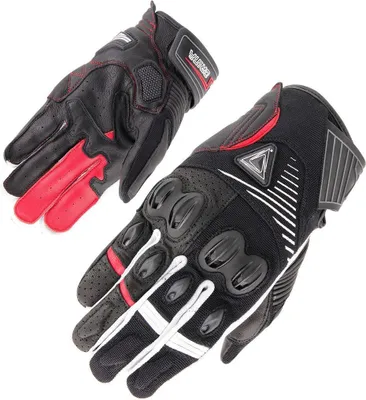 Produktbild von Orina Space Motorradhandschuhe, schwarz/weiß/rot, 11