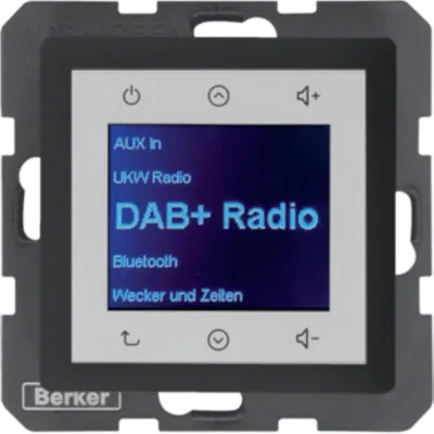 Produktbild von BERKER Q.x Radio Touch DAB+ antzrazit samt