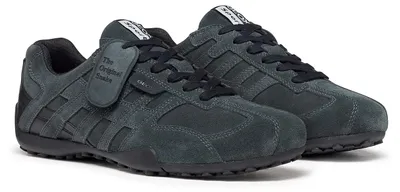 Produktbild von Geox SNAKE Herren Leder Sneaker U66NVA 022BC C9004 Schnürschuh dunkelgrau, Schuhgröße:44 EU