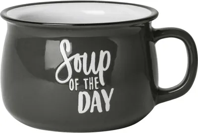 Produktbild von GUSTA 2171700 Suppentasse Soup of the day, Steinzeug, 500 ml, grau