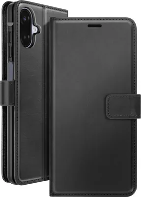 Produktbild von Mayaxess, Galaxy A07 Leder Etui mit Handschlaufe und Magnetverschluss, Schwarz