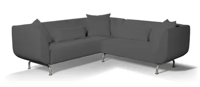 Produktbild von Dekoria Bezug für Strömstad 3+2-Sitzer Sofa, dunkelgrau, Bezug für Stromstad 3+2-sitzer