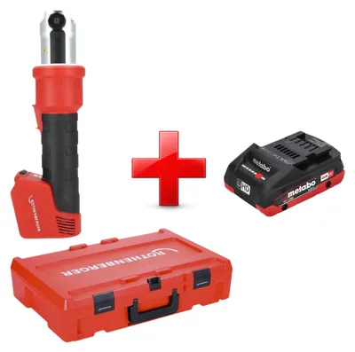 Zdjęcie produktu dla Zaciskarka akumulatorowa Rothenberger ROMAX NANO 18 V 34 kN CAS + 1x akumulator LiHD 4,0 Ah + Rocase - bez ładowarki