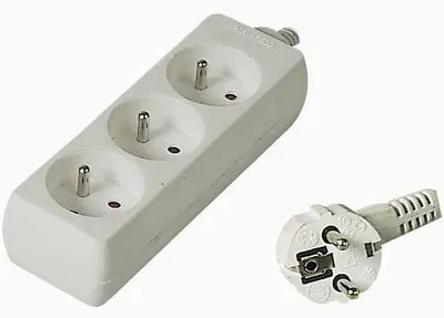 Image de PremiumCord Câble de rallonge 230V 2m 3 prises