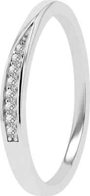 Produktbild von 925 Echt Silber Ring mit Zirkoniabesatz, 925/ rhodiniert