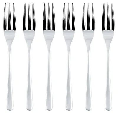Imagen del producto de Sambonet S1673, juego de 6 tenedores para postre, acero inoxidable resistente a la corrosión