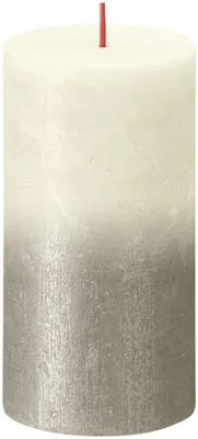 Produktbild von Bolsius Sonnenuntergang-Stumpenkerze, Fading Pearl-Champagne 130 × 68 mm