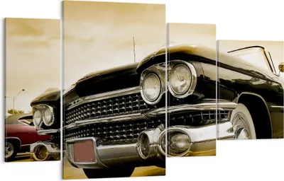 Produktbild von Bild auf Leinwand - Leinwandbild - Auto Chrom Rad - 120x70cm - Wand Bild - Wanddeko - Wandbilder - Leinwanddruck - Bilder - Kunstdruck - Wanddekoration - Leinwand bilder - Wandkunst - DL120x70-0160