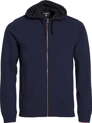 Produktbild von Kapuzenjacke Classic mit durchgehendem Reißverschluss und Reißverschlusstaschen