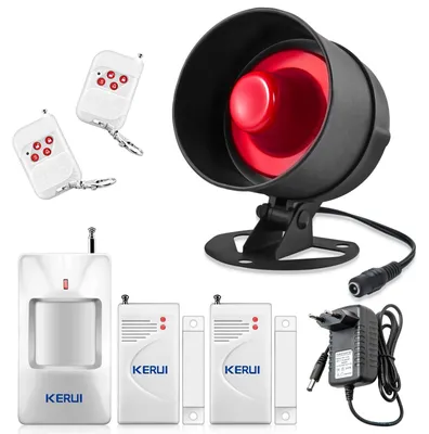 Zdjęcie produktu dla Bezprzewodowy system alarmowy do domu - alarm o głośności 115 dB - do użytku w domu i w garażu