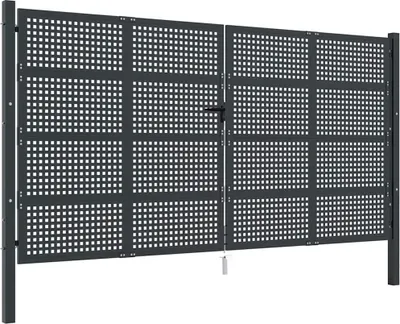 Obrázek produktu pro vidaXL Zahradní brána antracitová 400x175 cm ocelová