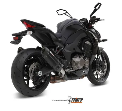 Image de MIVV Noir Slip-on Dual Exhaust Son approuvé pour KAWASAKI Z 1000/Z 1000 R Edition