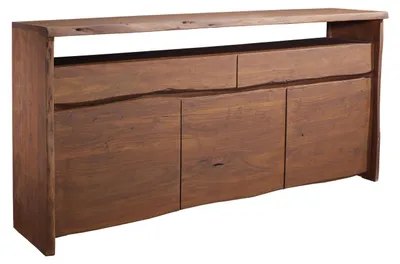 Immagine prodotto di MASSIVMOEBEL24 | credenza in legno di Acacia 191x45x96 marrone laccato PURE ACACIA #202