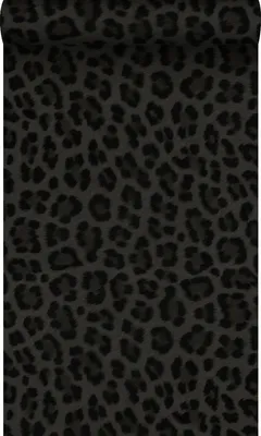 Produktbild von Origin Wallcoverings Tapete Leopardenmuster Dunkelgrau und Schwarz 53 cm x 10.05 m