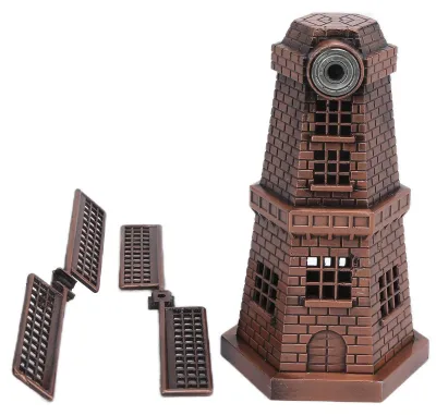 Obrázok produktu pre Holandský drevený veterný mlyn, 15 × 10 × 9 cm - Retro dekorácia