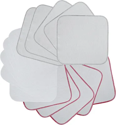 Obrázek produktu pro Měkké žínky, 15 kusů, 21x21 cm, opakovaně použitelné žínky pro děti, vhodné pro koupel a péči