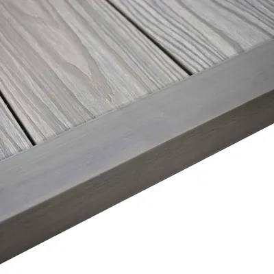 Produktbild von MUSTER WPC L Winkel Abschlussleiste Terrassendielen Grau Co-Extrudiert 15x5x5 cm